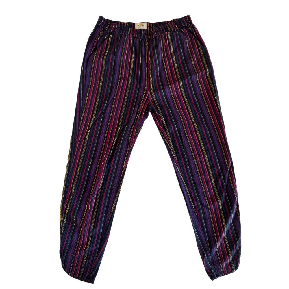 Marine Layer Allison Pant Medium Metallic Futuristic Glam Statement Festival - Picture 4 of 16